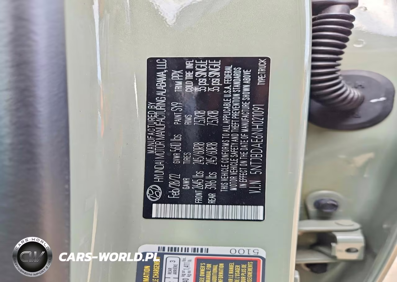 2022 Hyundai Santa Cruz Sel VIN:5NTJBDAE6NH021091 - 12