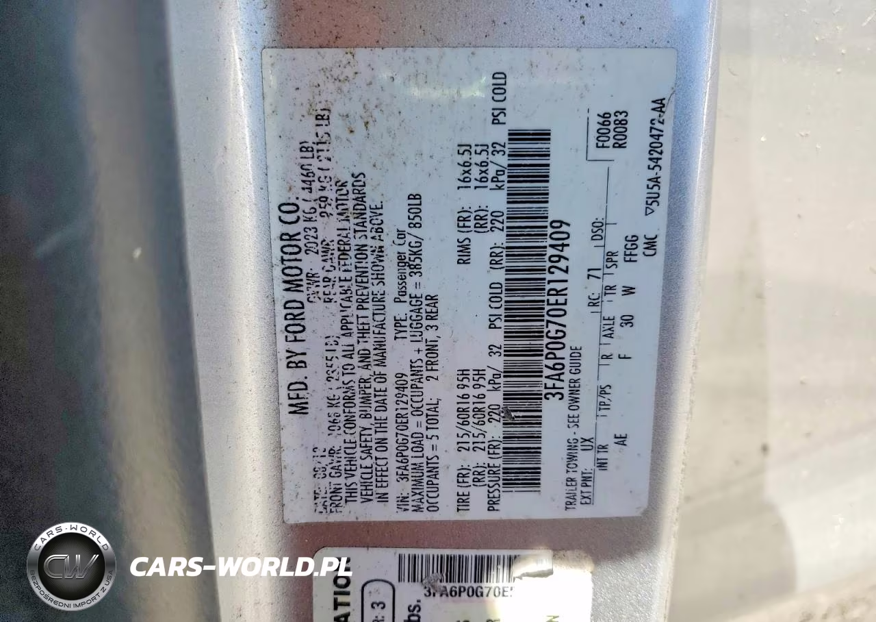 2014 Ford Fusion S VIN:3FA6P0G70ER129409 - 12