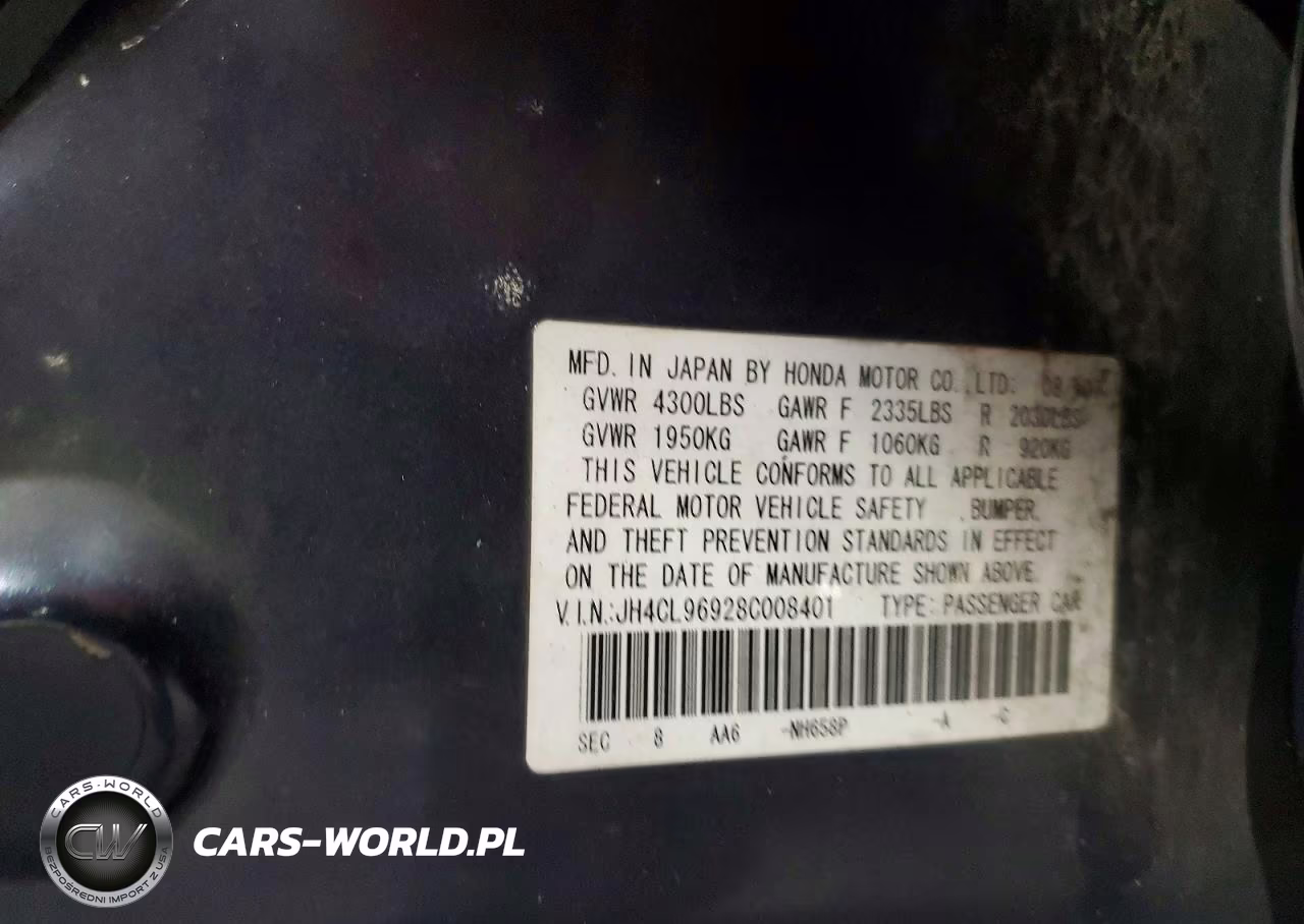 2008 Acura Tsx VIN:JH4CL96928C008401 - 13