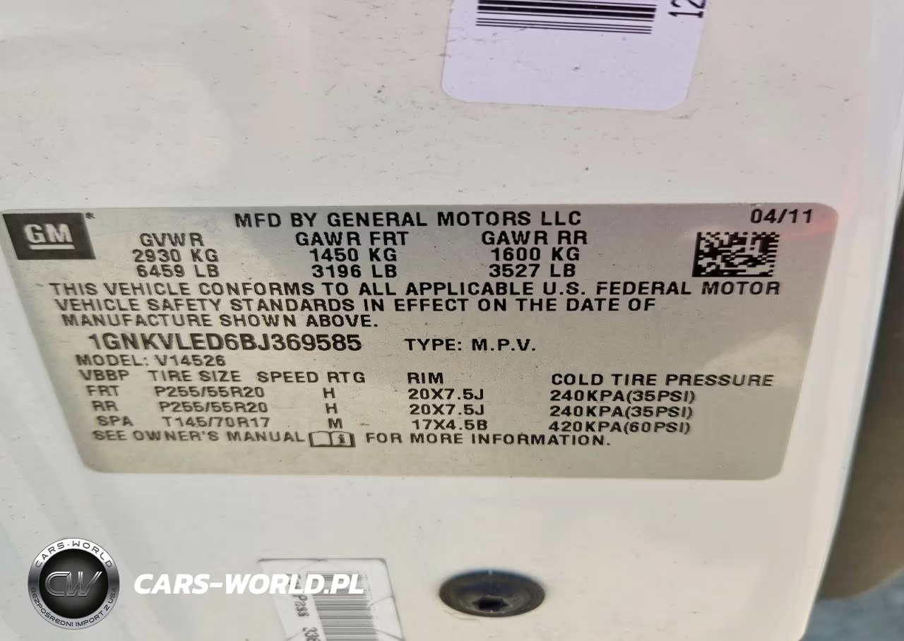 2011 Chevrolet Traverse Ltz VIN:1GNKVLED6BJ369585 - 13
