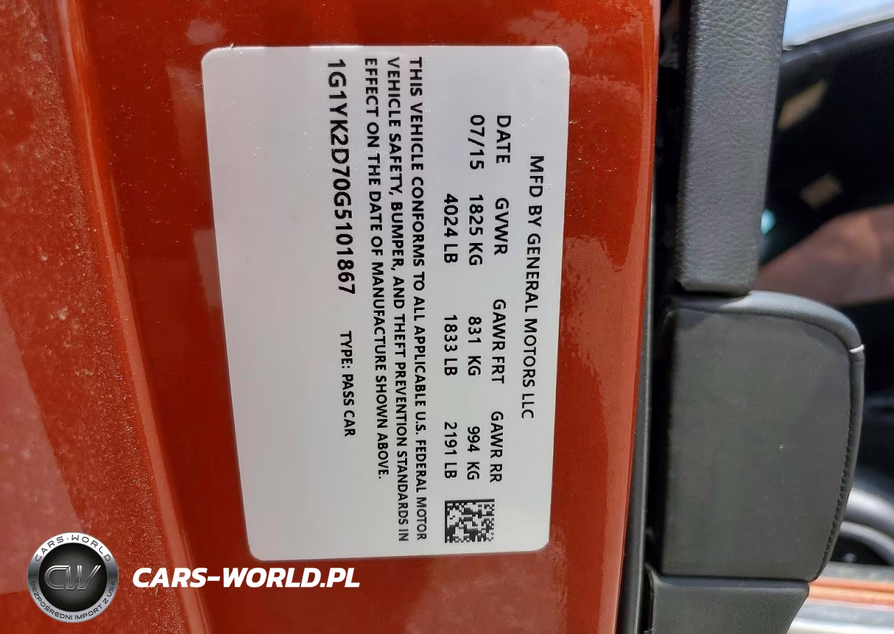 2016 Chevrolet Corvette Stingray Z51 VIN:1G1YK2D70G5101867 - 12
