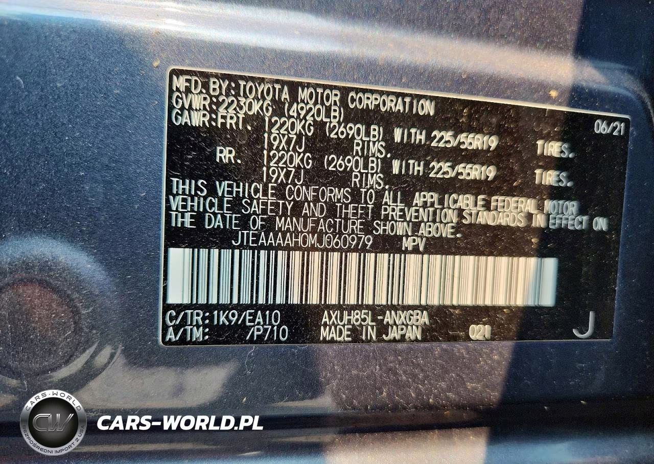 2021 Toyota Venza Xle VIN:JTEAAAAH0MJ060979 - 14