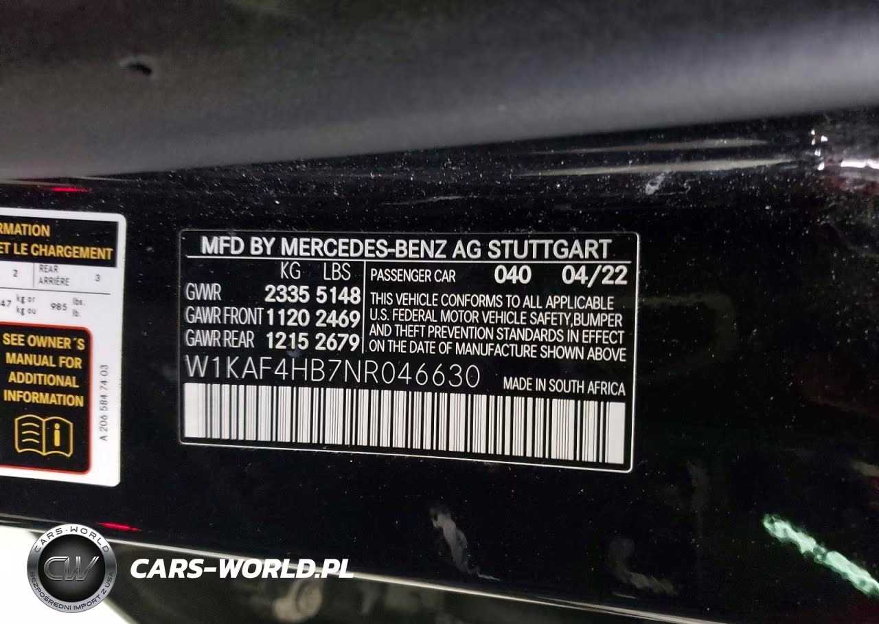 2022 Mercedes-Benz C 300 4Matic VIN:W1KAF4HB7NR046630 - 12