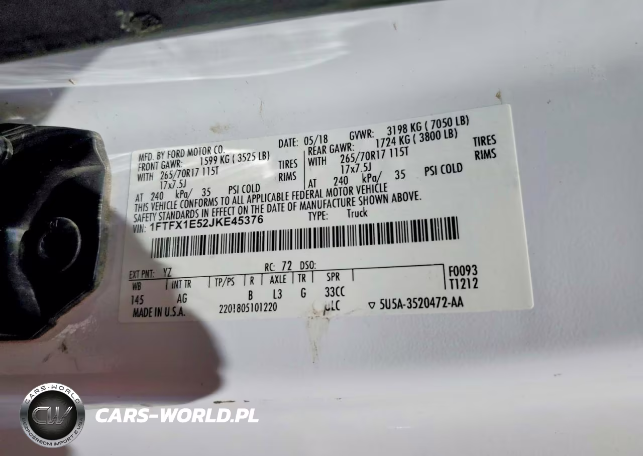 2018 Ford F150 Super Cab VIN:1FTFX1E52JKE45376 - 12