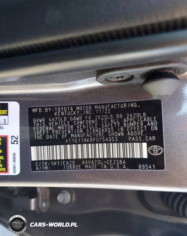 2023 Toyota Camry Se VIN:4T1G11AK8PU754053 - 12