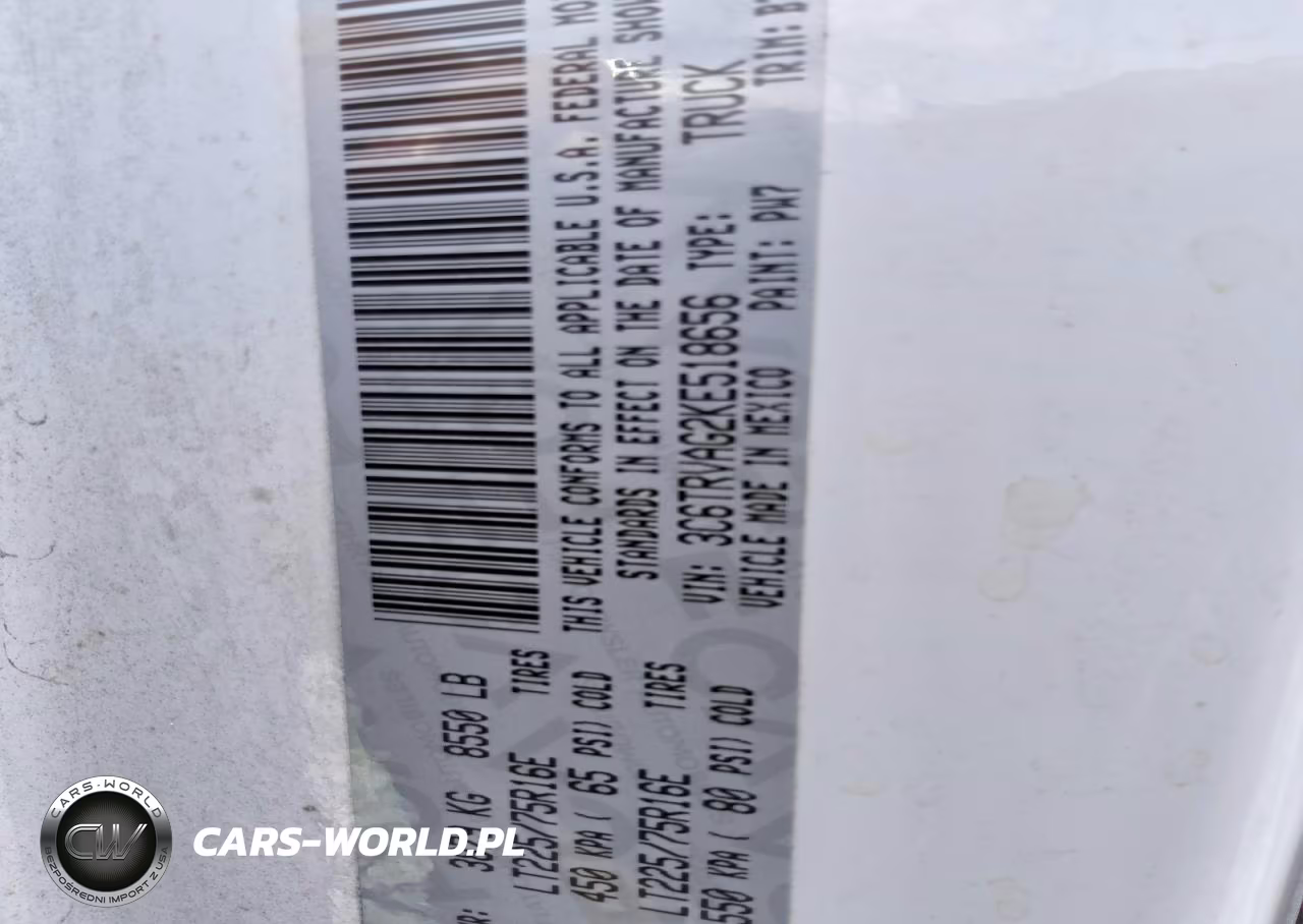 2019 Ram Promaster 1500 1500 Standard VIN:3C6TRVAG2KE518656 - 13