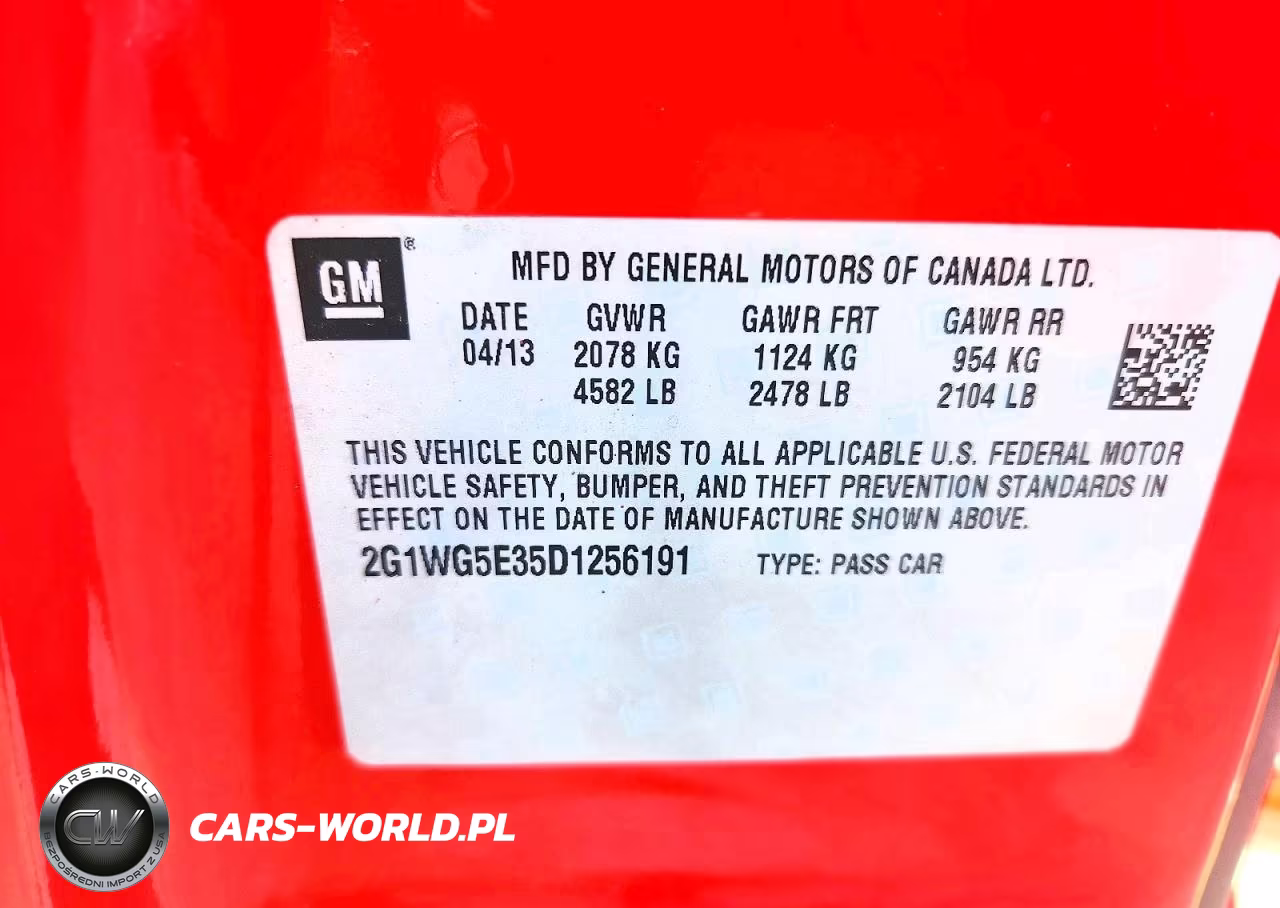 2013 Chevrolet Impala Lt VIN:2G1WG5E35D1256191 - 12