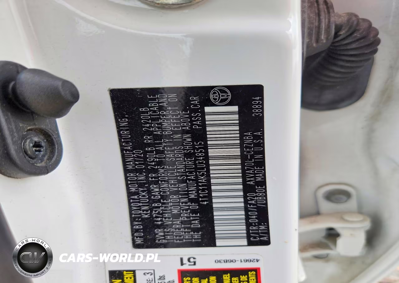2020 Toyota Camry Le VIN:4T1C11AK5LU348515 - 13