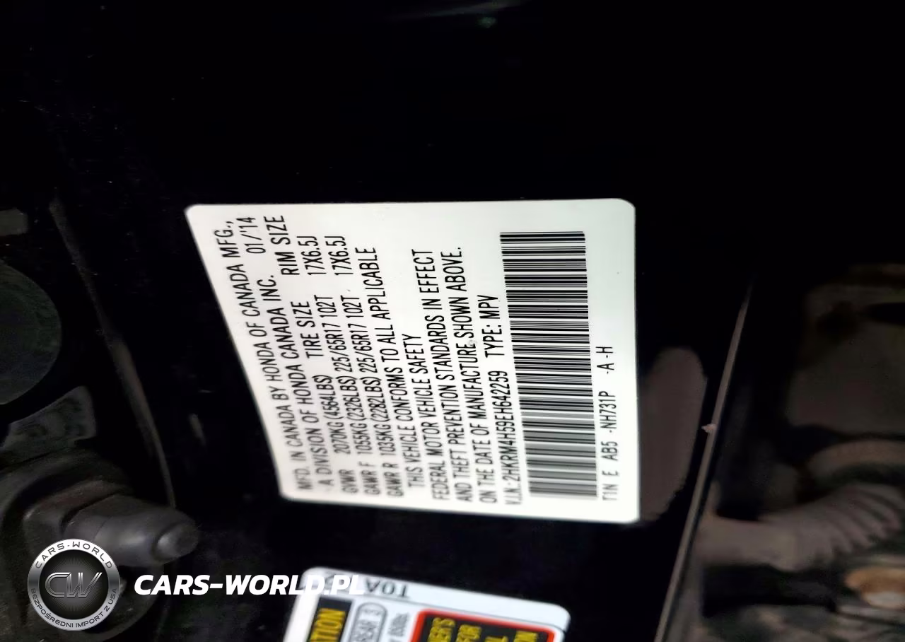 2014 Honda Cr-V Ex VIN:2HKRM4H59EH642259 - 13