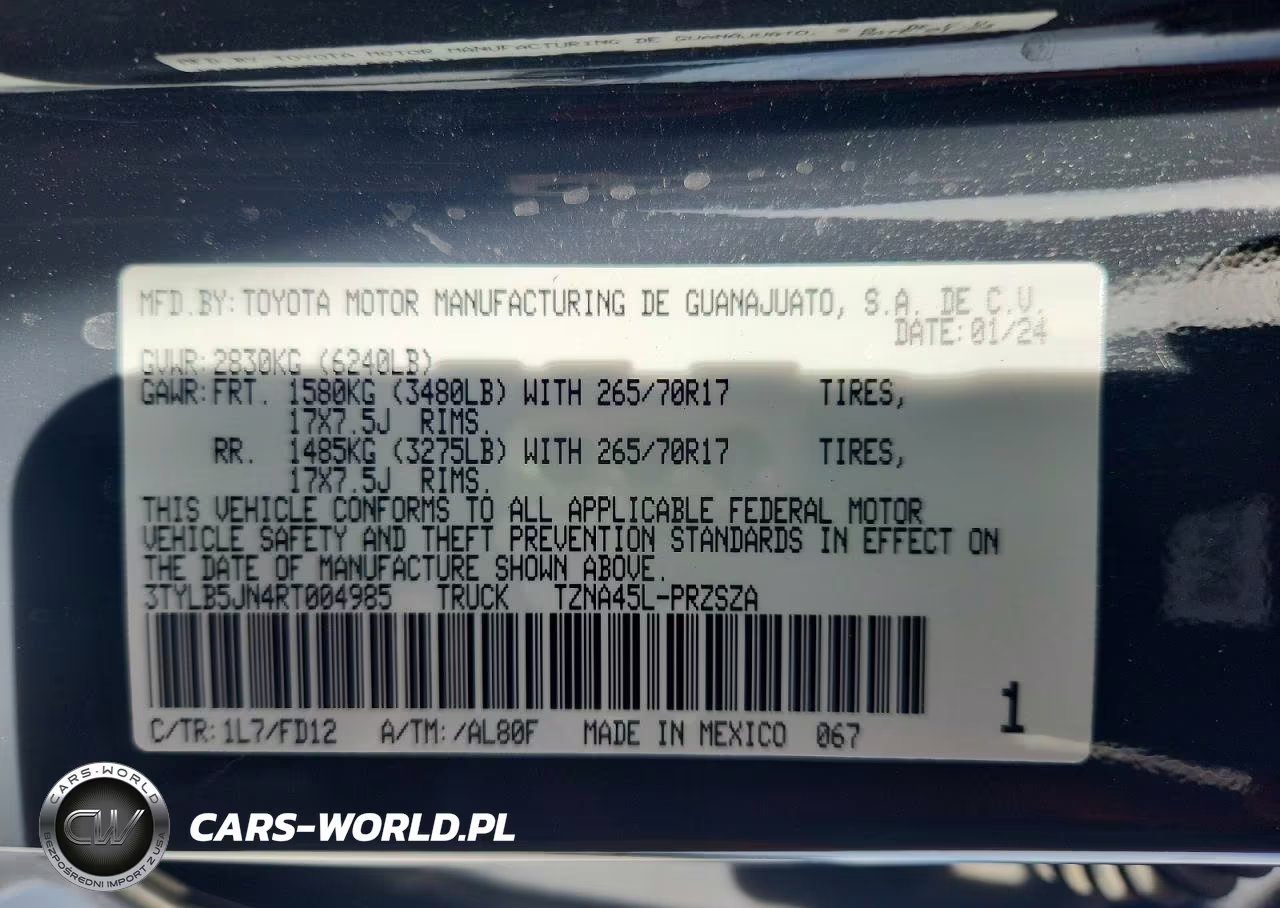2024 Toyota Tacoma Trd Off-Road VIN:3TYLB5JN4RT004985 - 13