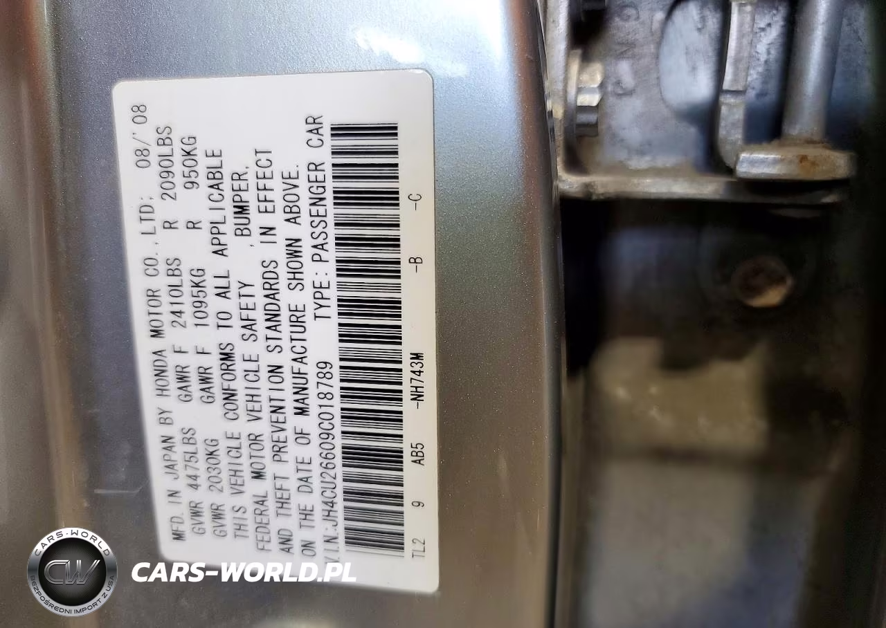 2009 Acura Tsx VIN:JH4CU26609C018789 - 12