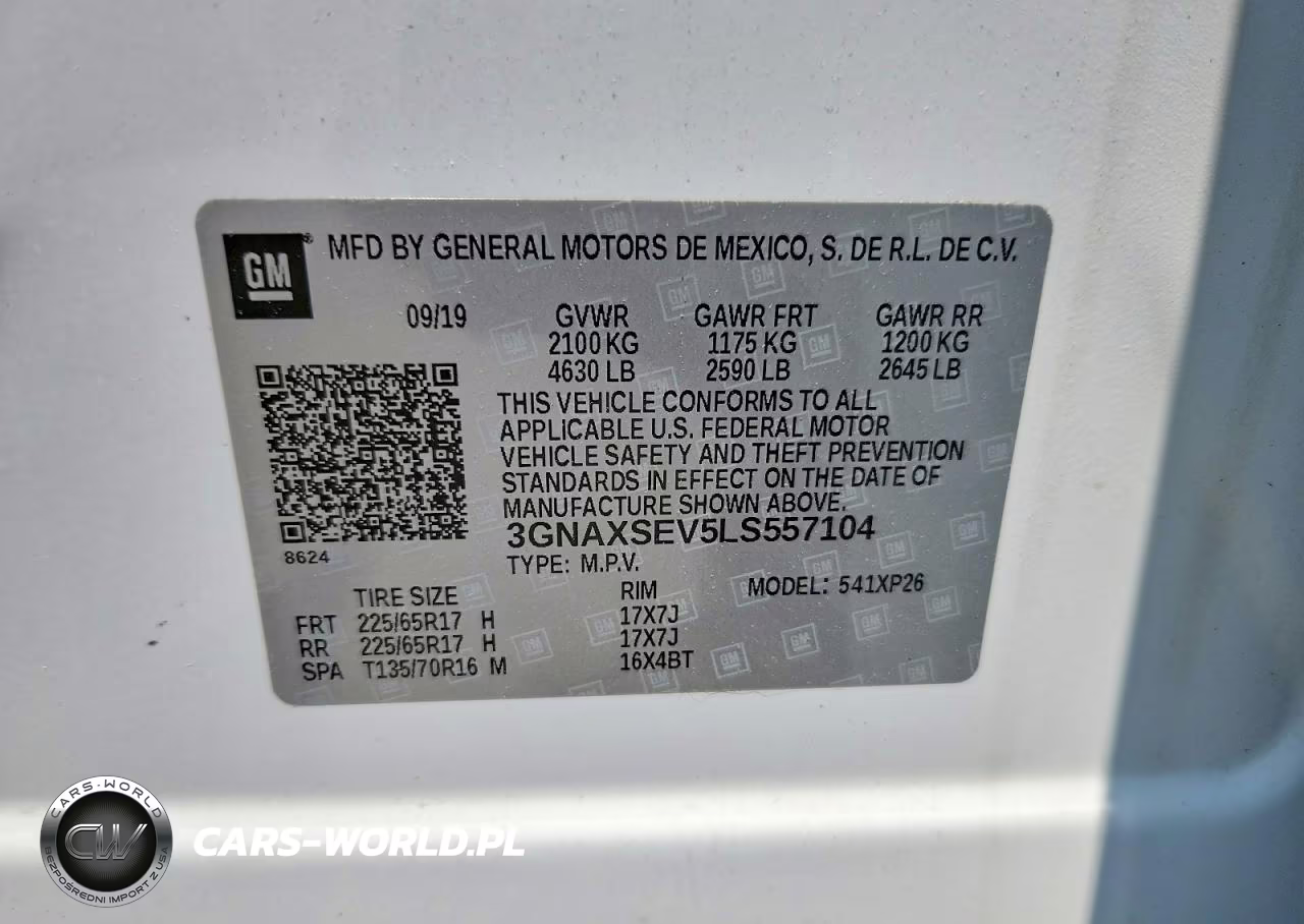 2020 Chevrolet Equinox Ls VIN:3GNAXSEV5LS557104 - 13