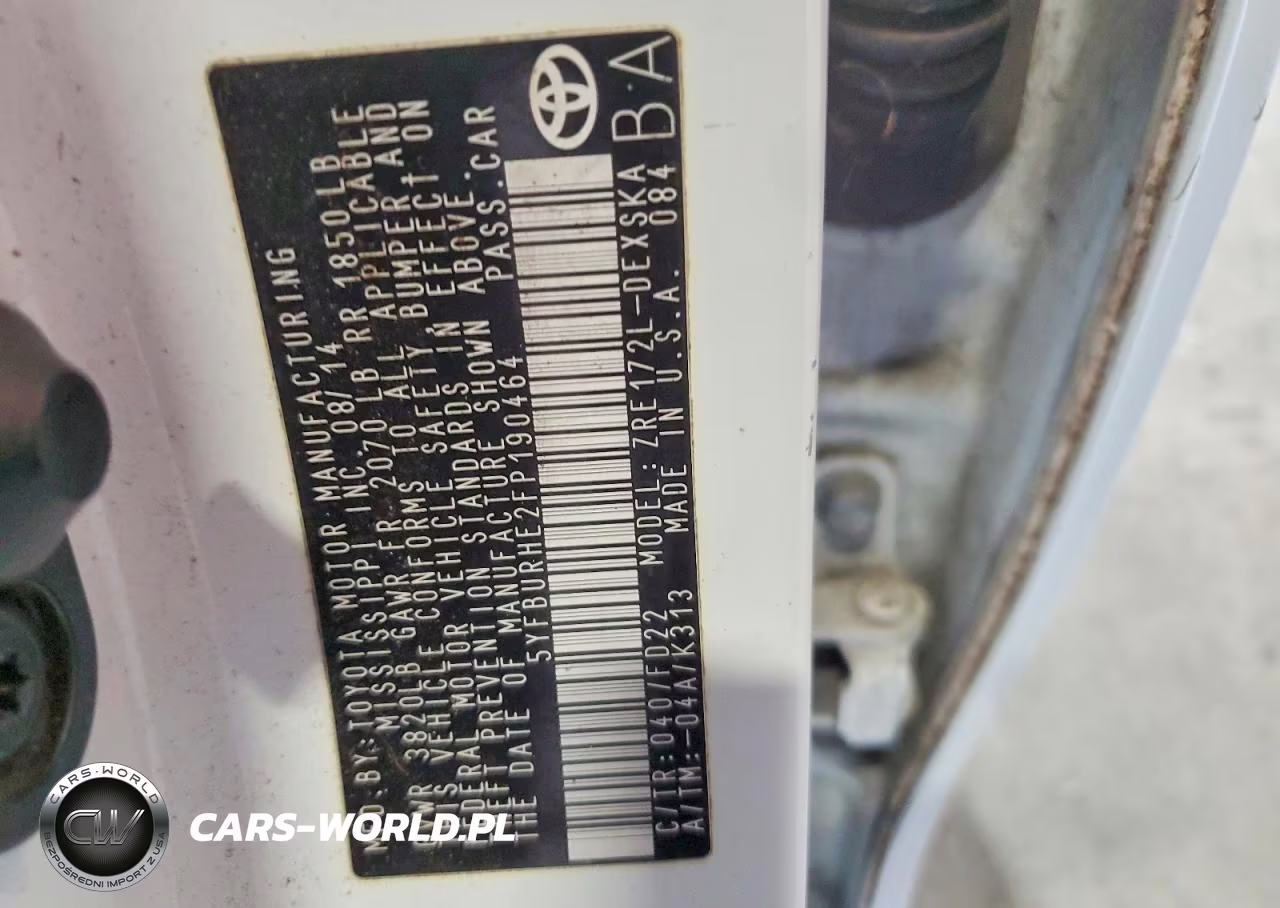 2015 Toyota Corolla S Plus VIN:5YFBURHE2FP190464 - 12