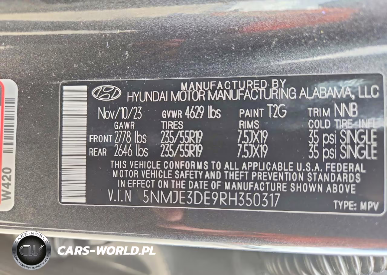 2024 Hyundai Tucson Limited VIN:5NMJE3DE9RH350317 - 14