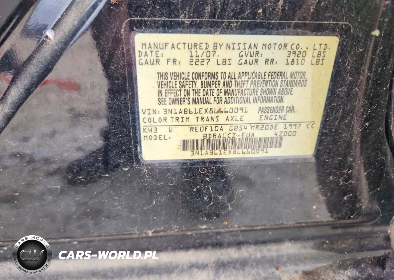 2008 Nissan Sentra VIN:3N1AB61EX8L660091 - 12