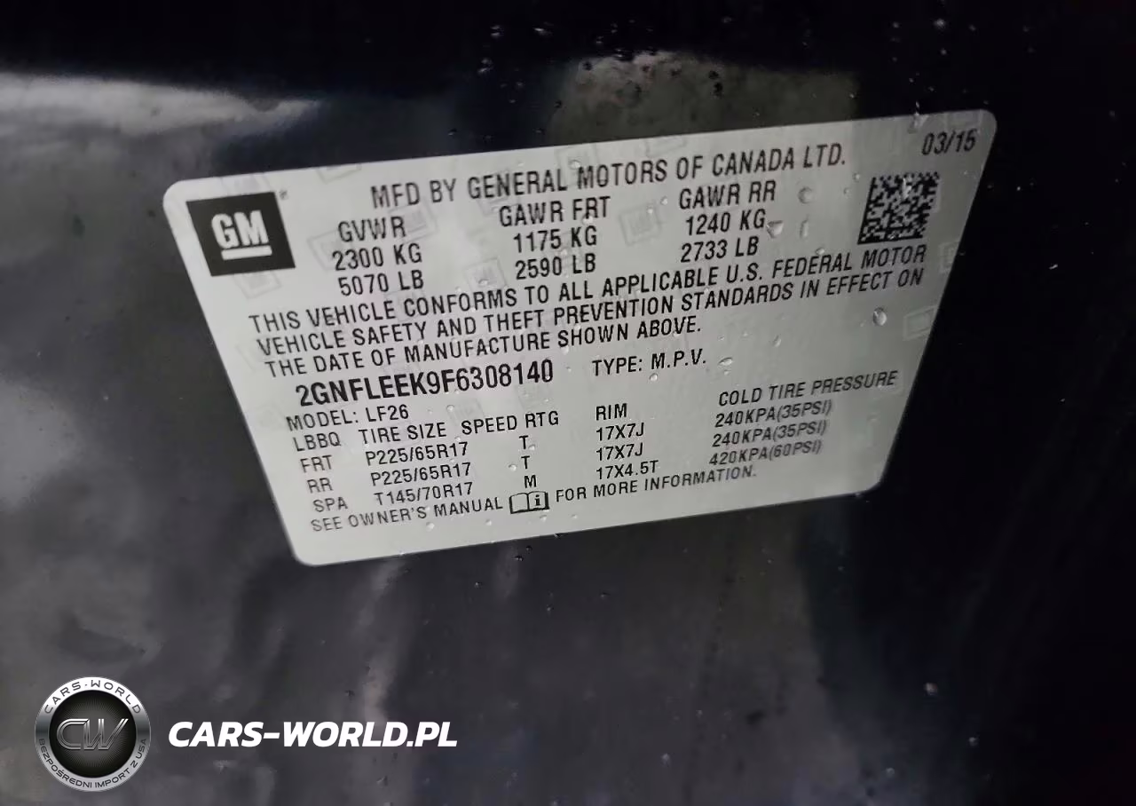 2015 Chevrolet Equinox Ls VIN:2GNFLEEK9F6308140 - 13