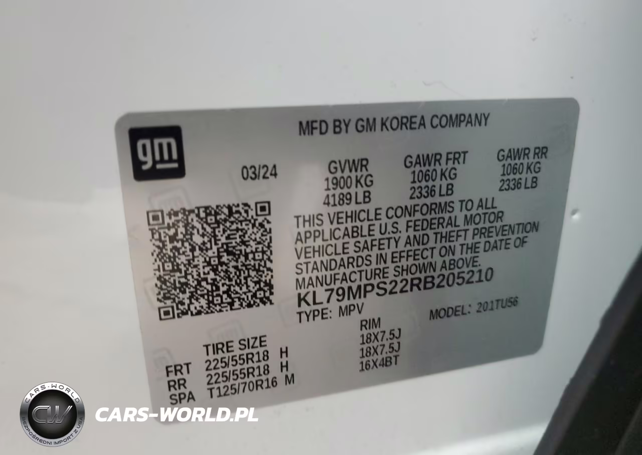 2024 Chevrolet Trailblazer Lt VIN:KL79MPS22RB205210 - 13