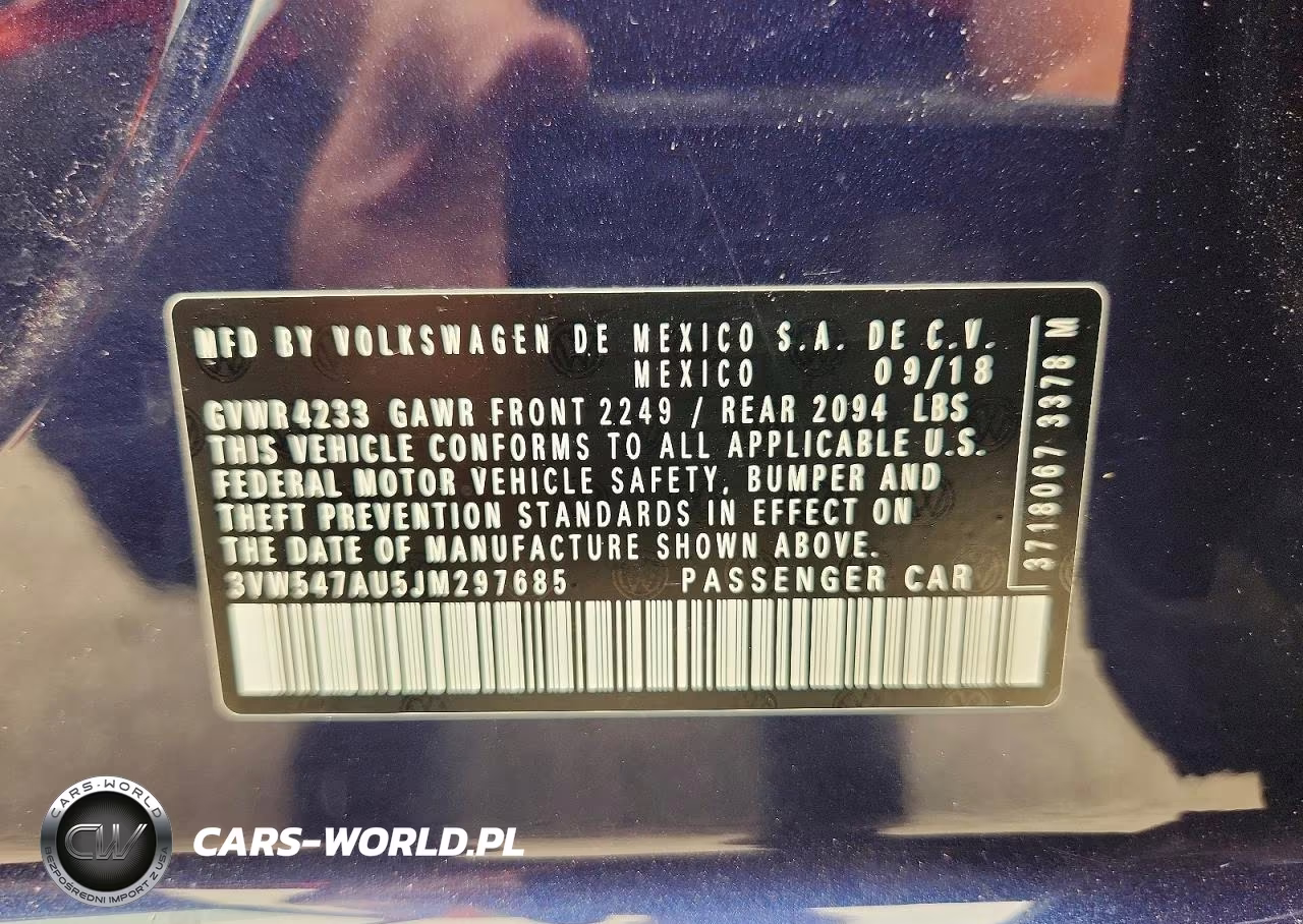 2018 Volkswagen Gti S VIN:3VW547AU5JM297685 - 12