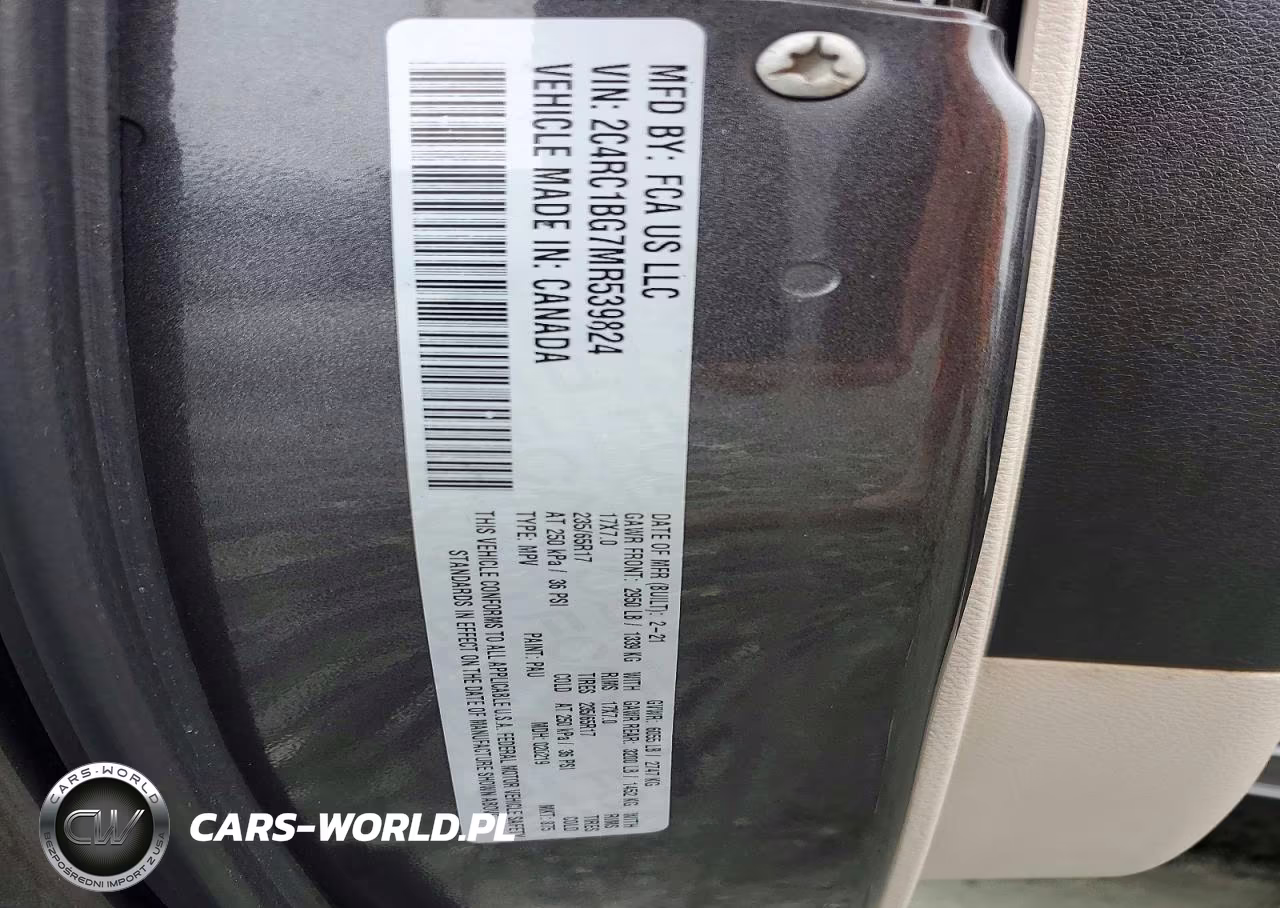 2021 Chrysler Pacifica Touring L VIN:2C4RC1BG7MR539824 - 13