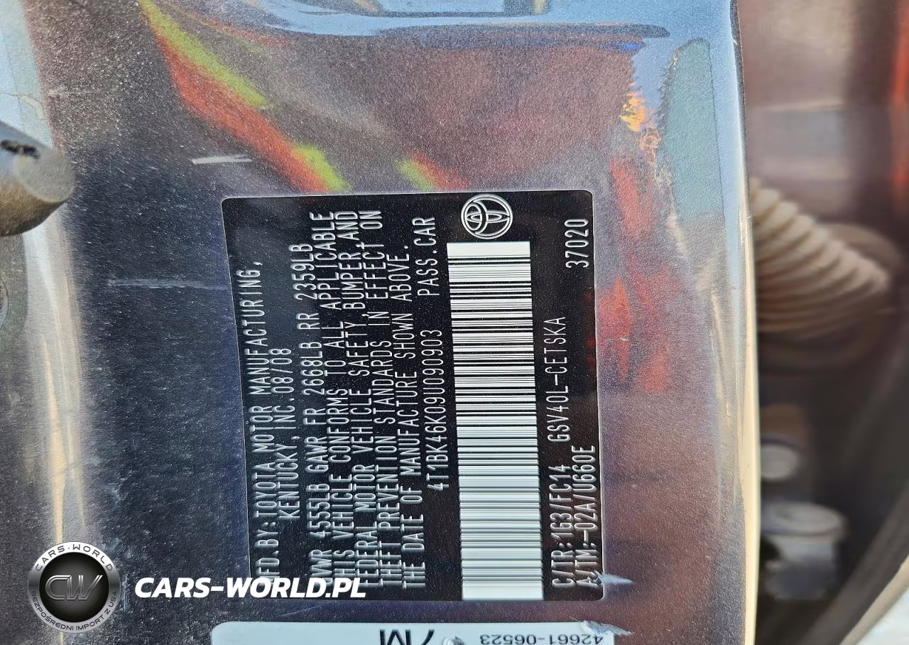 2009 Toyota Camry Se V6 VIN:4T1BK46K09U090903 - 13