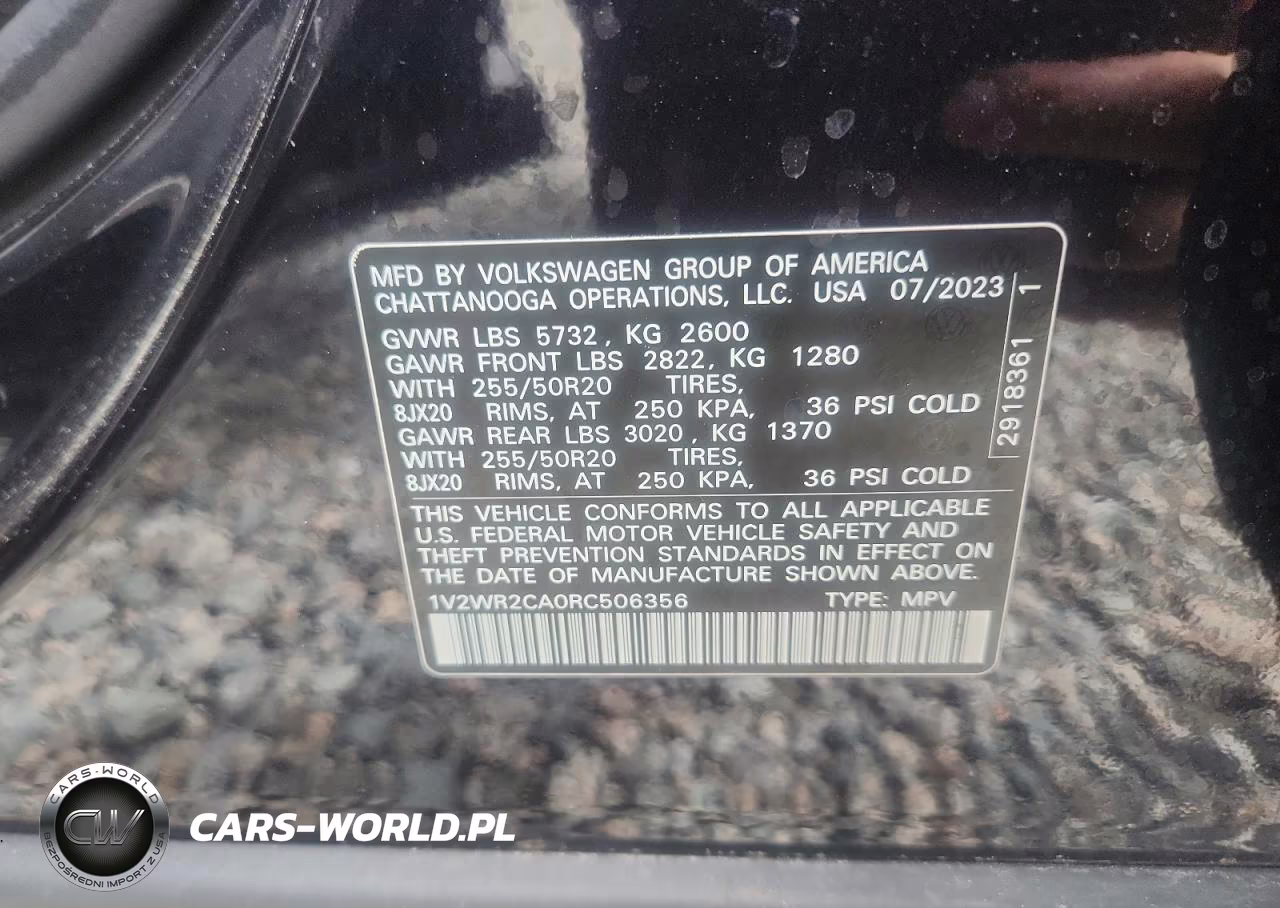 2024 Volkswagen Atlas Se VIN:1V2WR2CA0RC506356 - 13