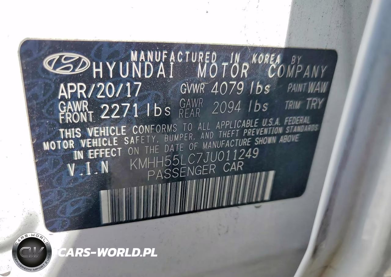 2018 Hyundai Elantra Gt Sport VIN:KMHH55LC7JU011249 - 12