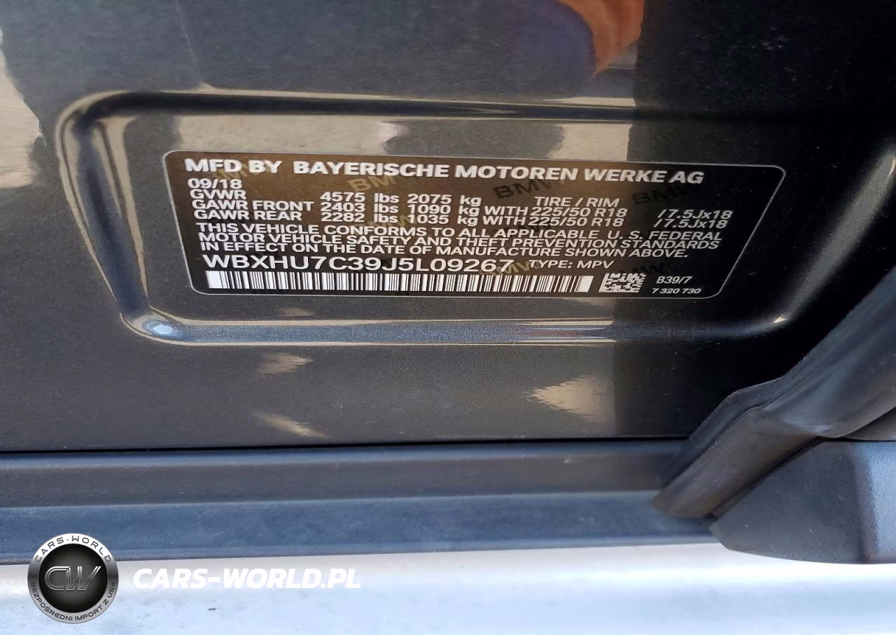 2018 BMW X1 Sdrive28I VIN:WBXHU7C39J5L09267 - 13