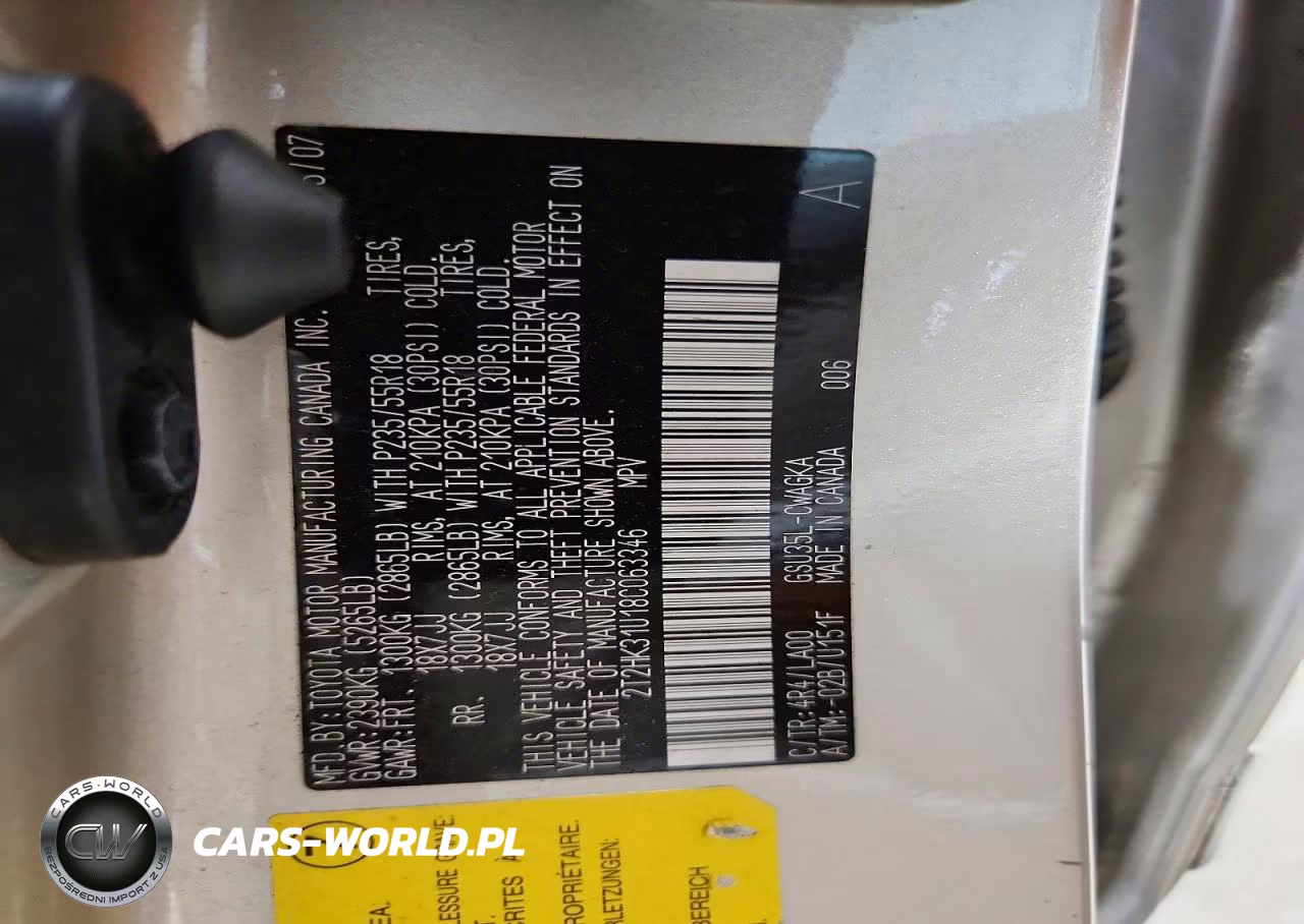 2008 Lexus Rx 350 VIN:2T2HK31U18C063346 - 13