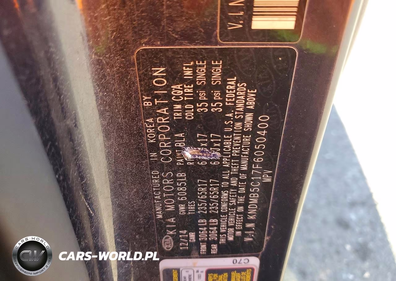 2015 Kia Sedona Lx VIN:KNDMB5C17F6050400 - 13