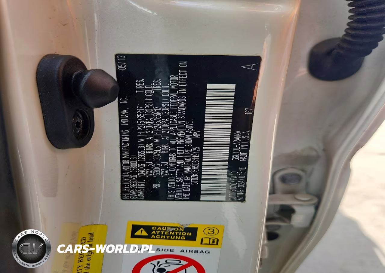 2013 Toyota Highlander Plus VIN:5TDZK3EH5DS119425 - 13