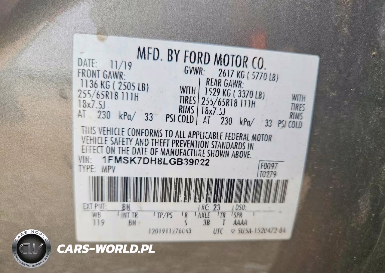 2020 Ford Explorer Xlt VIN:1FMSK7DH8LGB39022 - 13