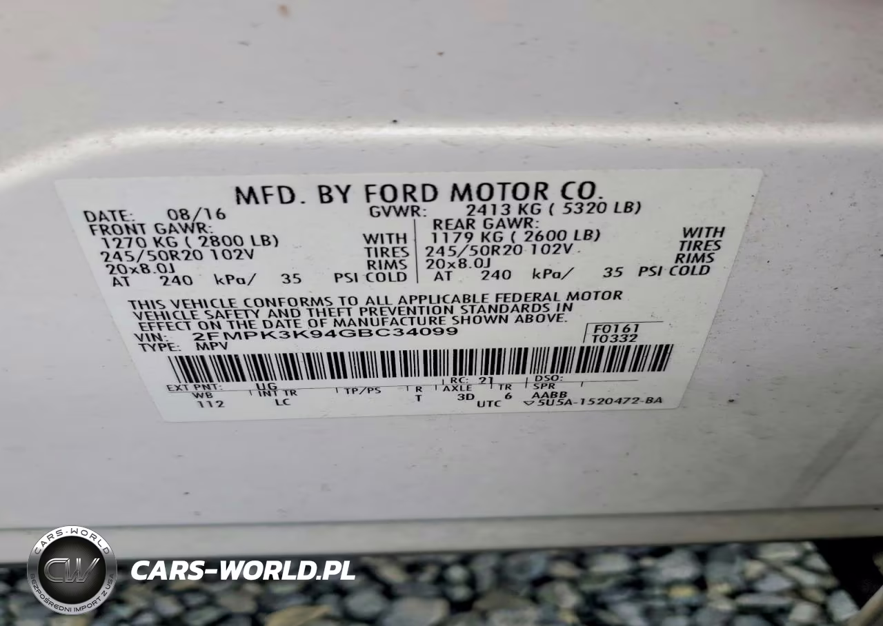 2016 Ford Edge Titanium VIN:2FMPK3K94GBC34099 - 13