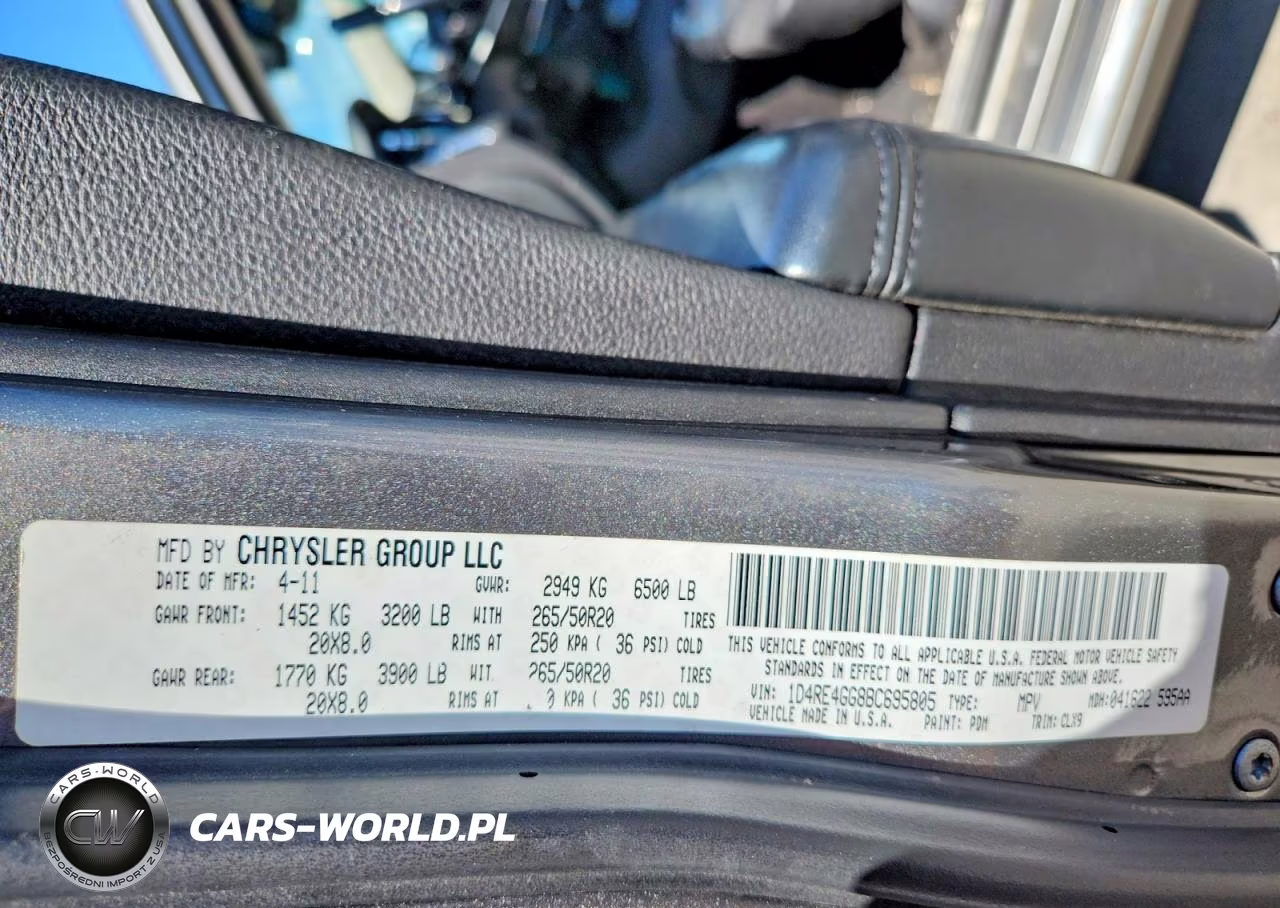 2011 Dodge Durango Crew VIN:1D4RE4GG8BC695805 - 13