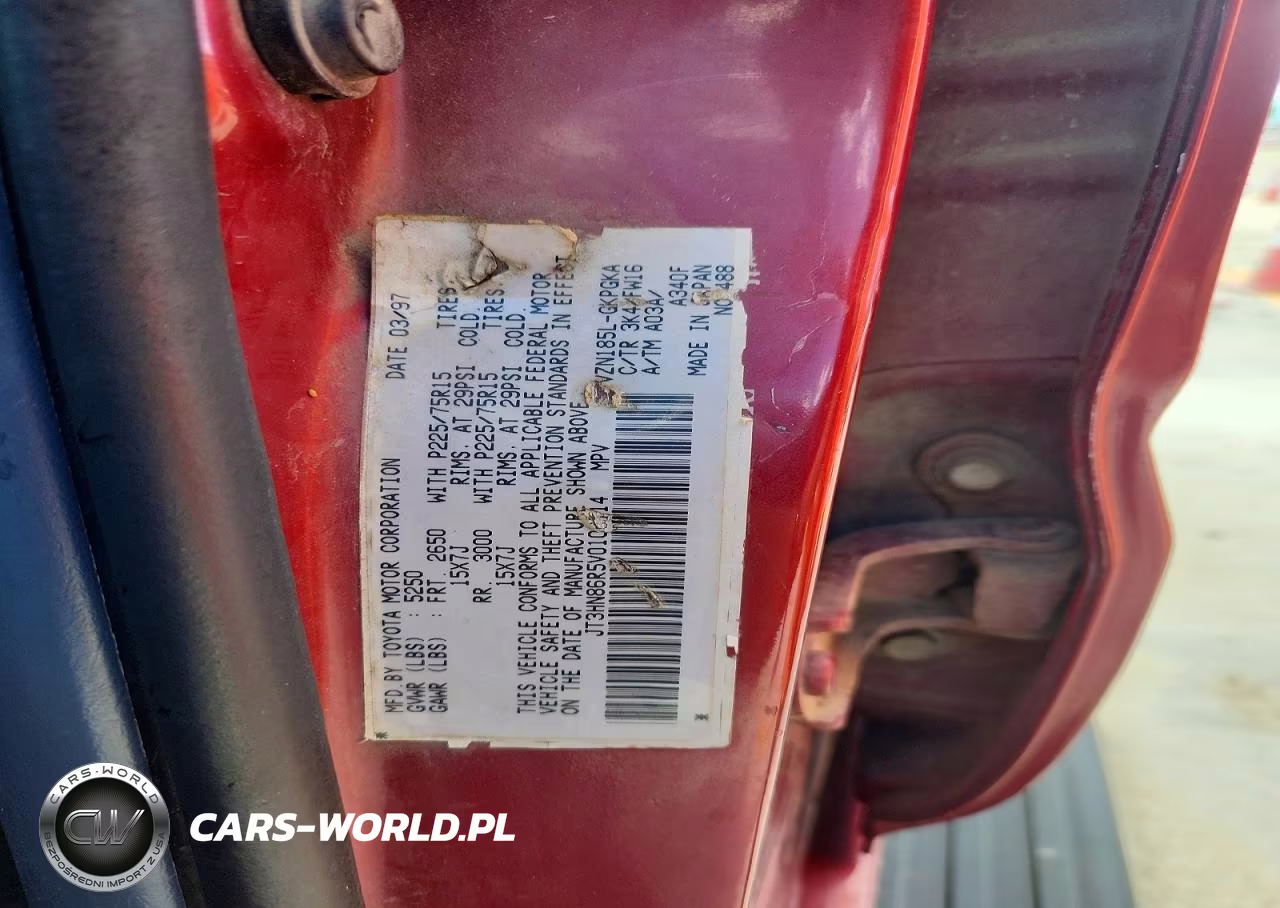 1997 Toyota 4Runner Sr5 VIN:JT3HN86R5V0100714 - 13