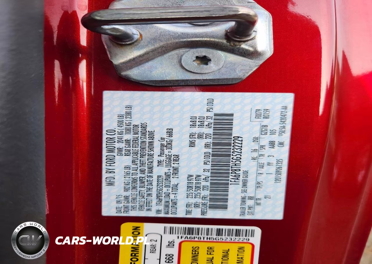 2016 Ford Mustang VIN:1FA6P8TH5G5232229 - 12