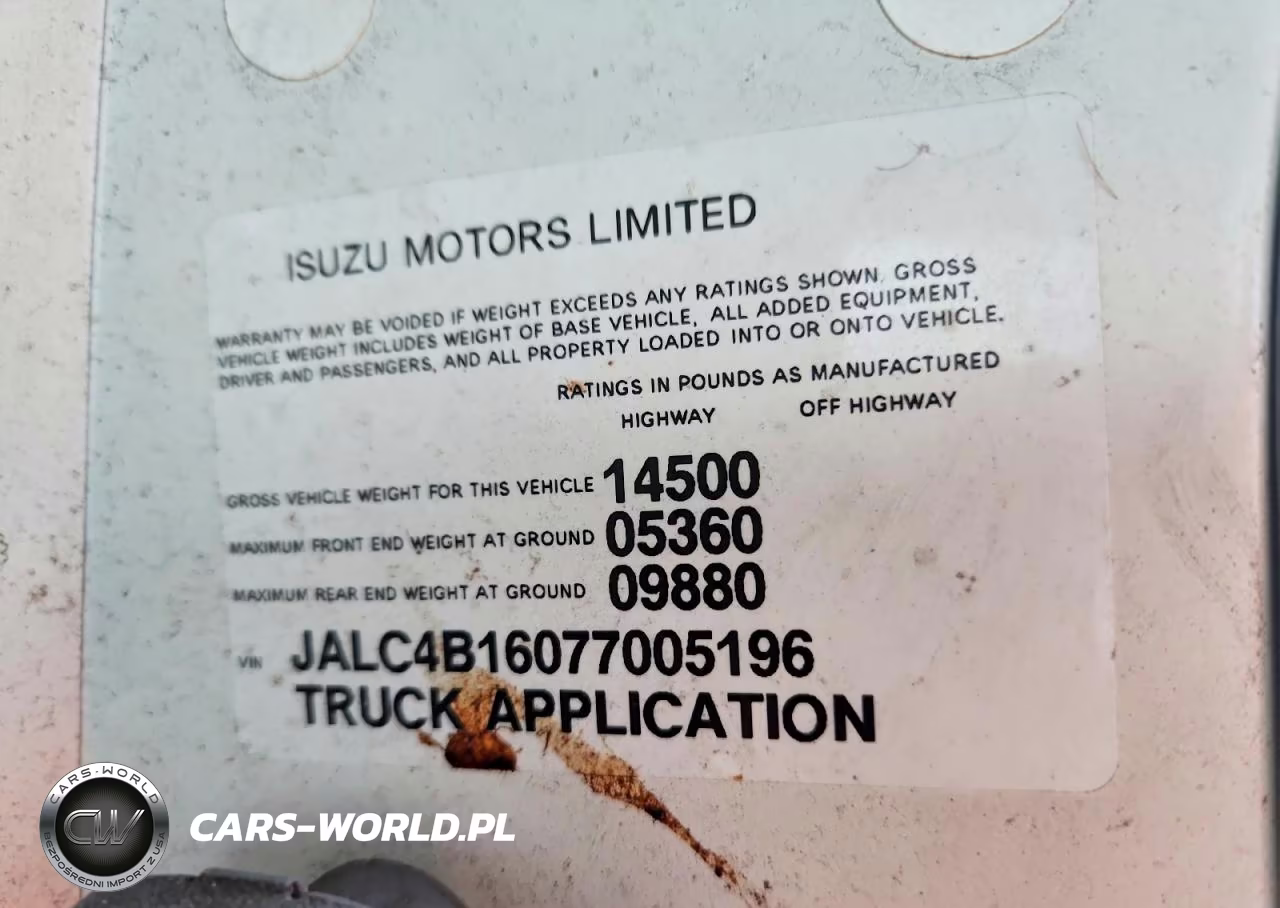 2007 Isuzu Npr VIN:JALC4B16077005196 - 13