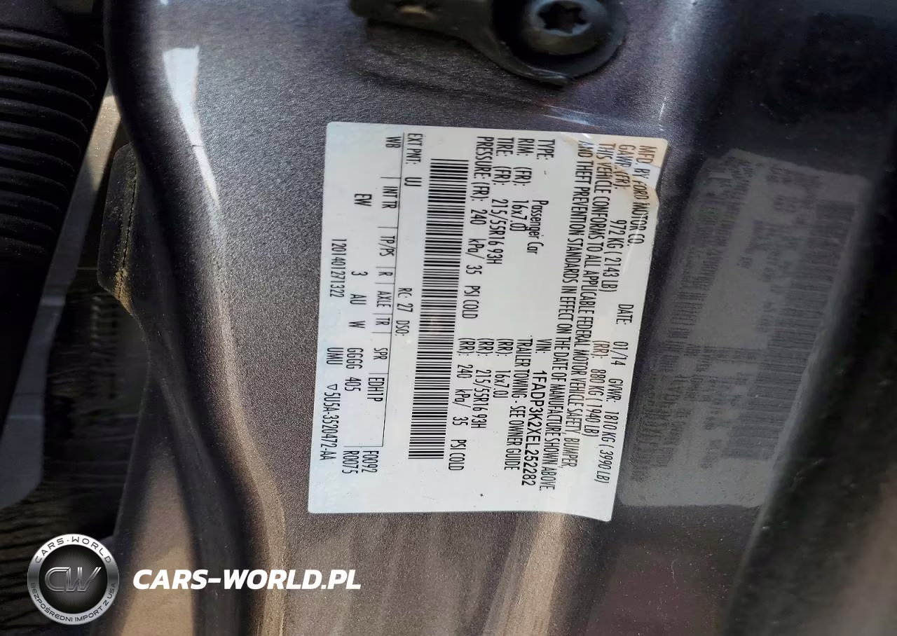 2014 Ford Focus Se VIN:1FADP3K2XEL252282 - 12