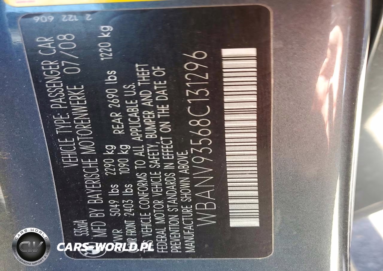 2008 BMW 535 Xi VIN:WBANV93568C131296 - 12