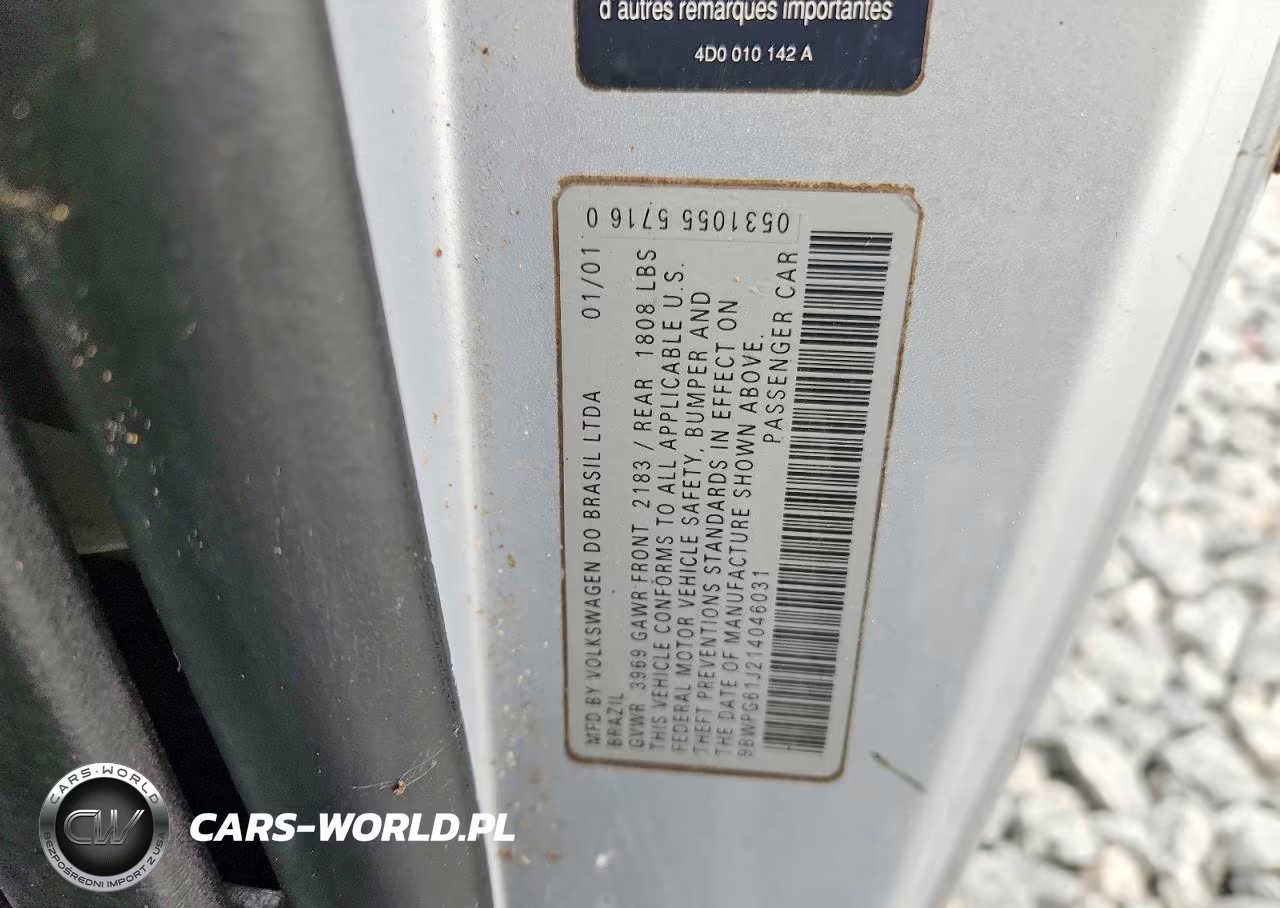 2001 Volkswagen Gti Glx VIN:9BWPG61J214046031 - 12