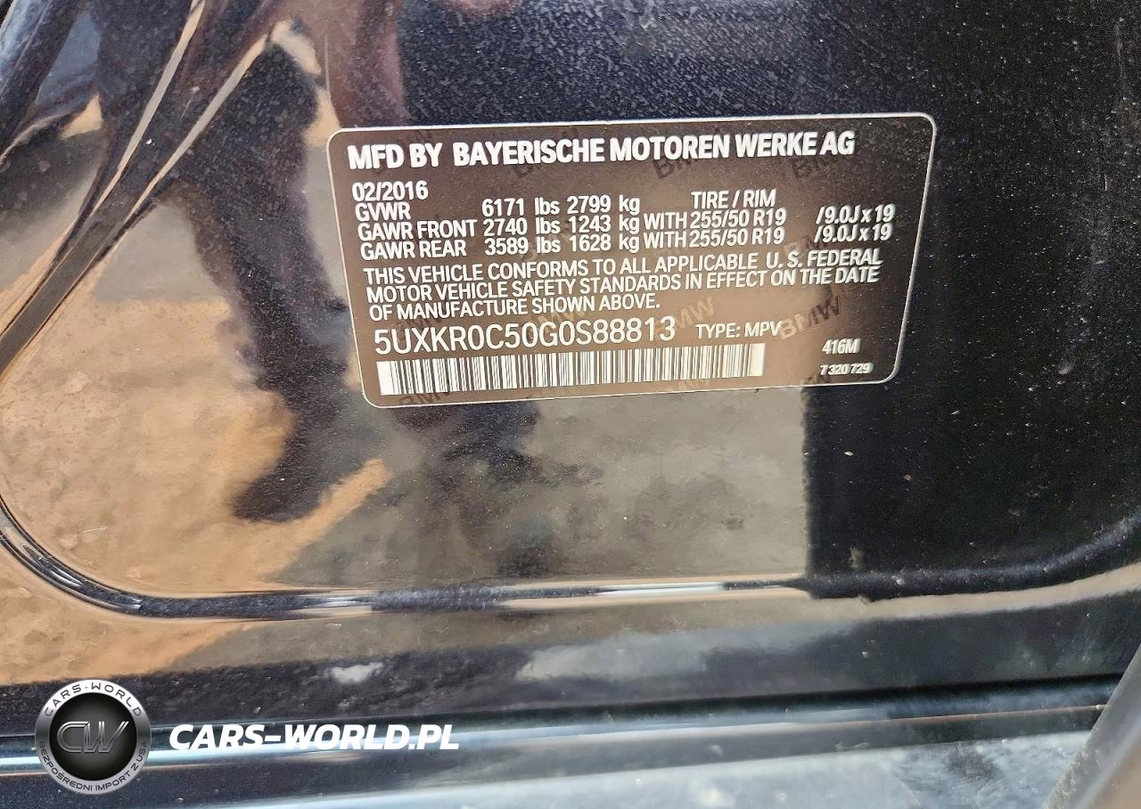 2016 BMW X5 xDrive35I VIN:5UXKR0C50G0S88813 - 13
