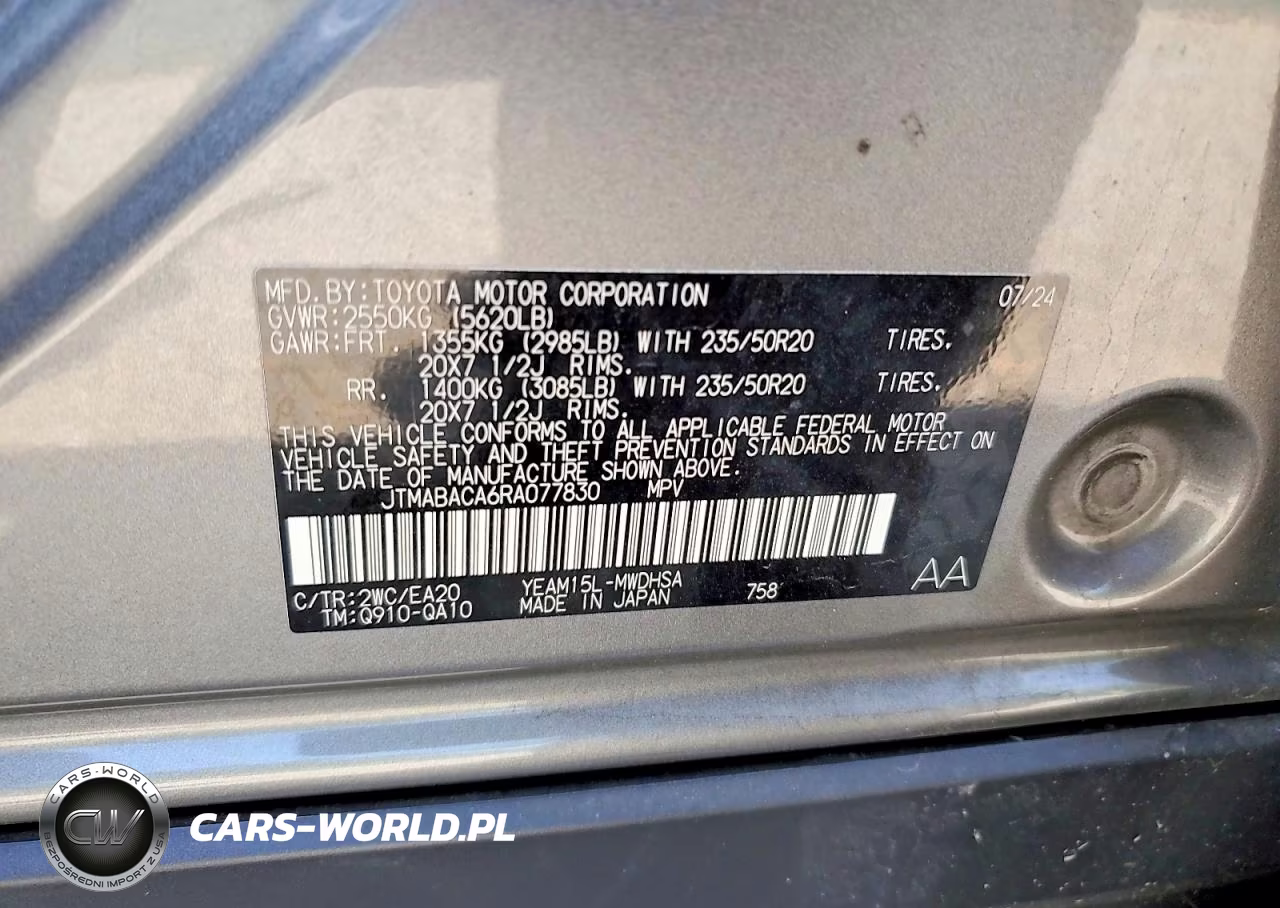 2024 Toyota Bz4X Limited VIN:JTMABACA6RA077830 - 12