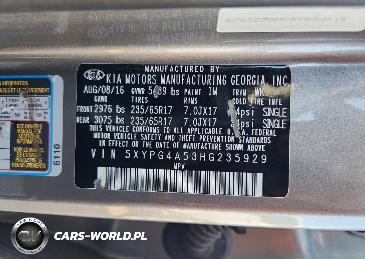 2017 Kia Sorento Lx V6 VIN:5XYPG4A53HG235929 - 14