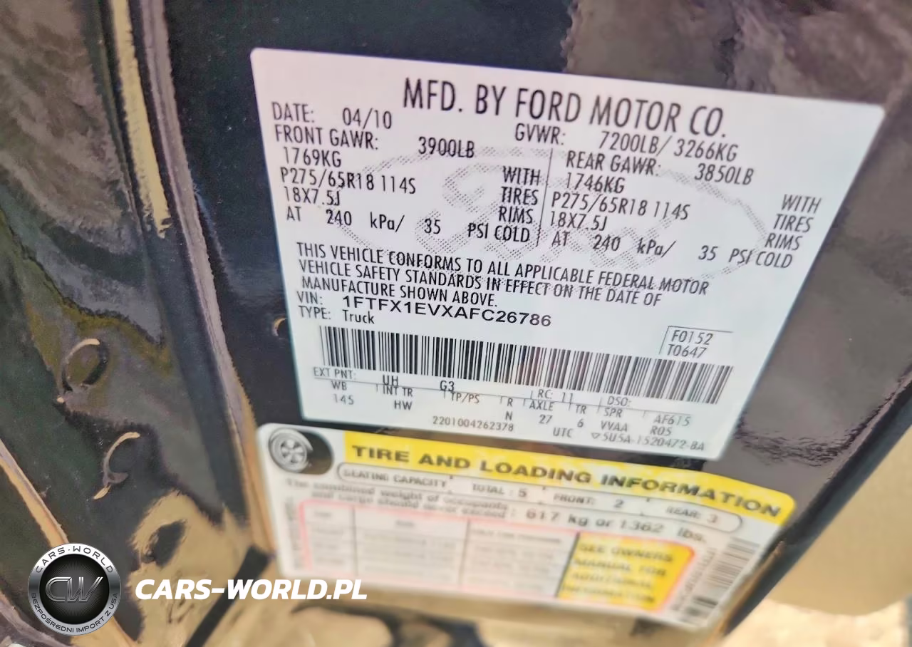 2010 Ford F150 Super Cab VIN:1FTFX1EVXAFC26786 - 12