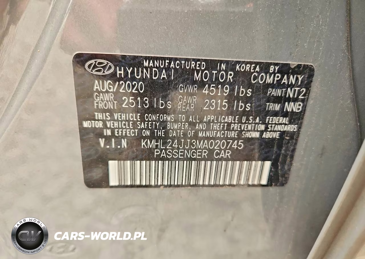 2021 Hyundai Sonata Hybrid Blue VIN:KMHL24JJ3MA020745 - 12