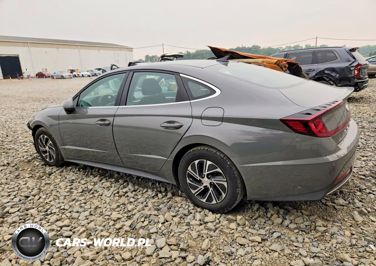 2021 Hyundai Sonata Hybrid Blue VIN:KMHL24JJ3MA020745 - 2