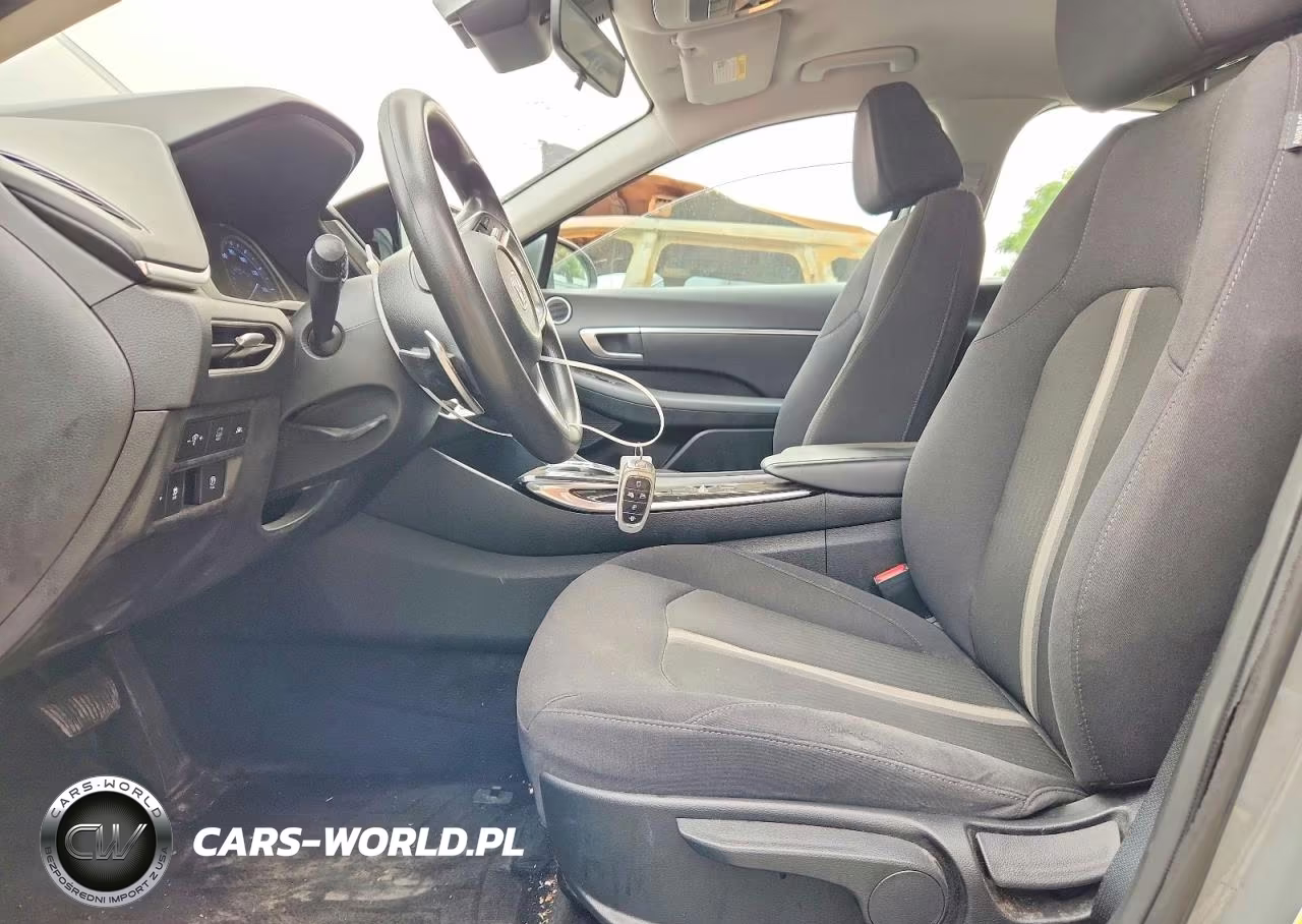 2021 Hyundai Sonata Hybrid Blue VIN:KMHL24JJ3MA020745 - 7
