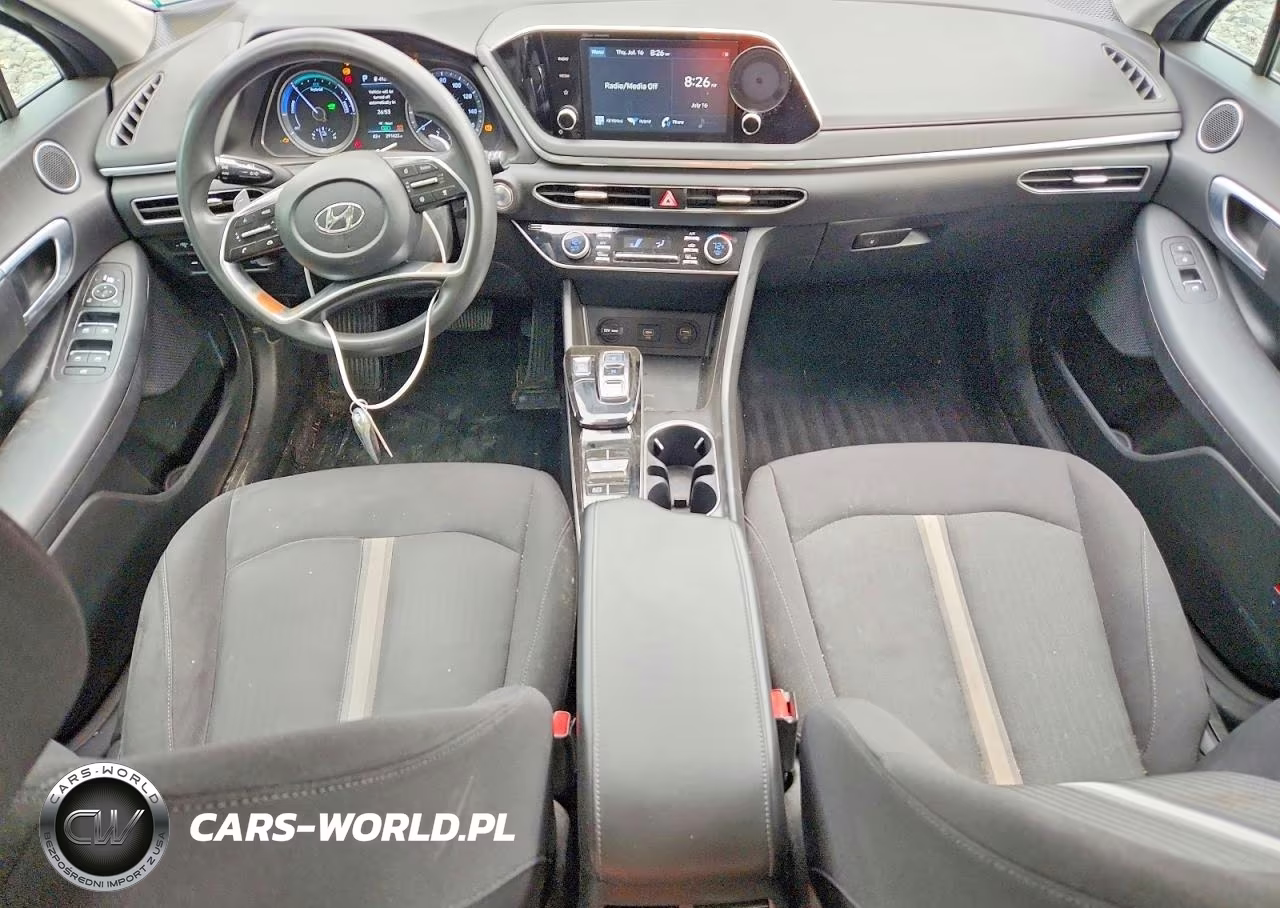 2021 Hyundai Sonata Hybrid Blue VIN:KMHL24JJ3MA020745 - 8