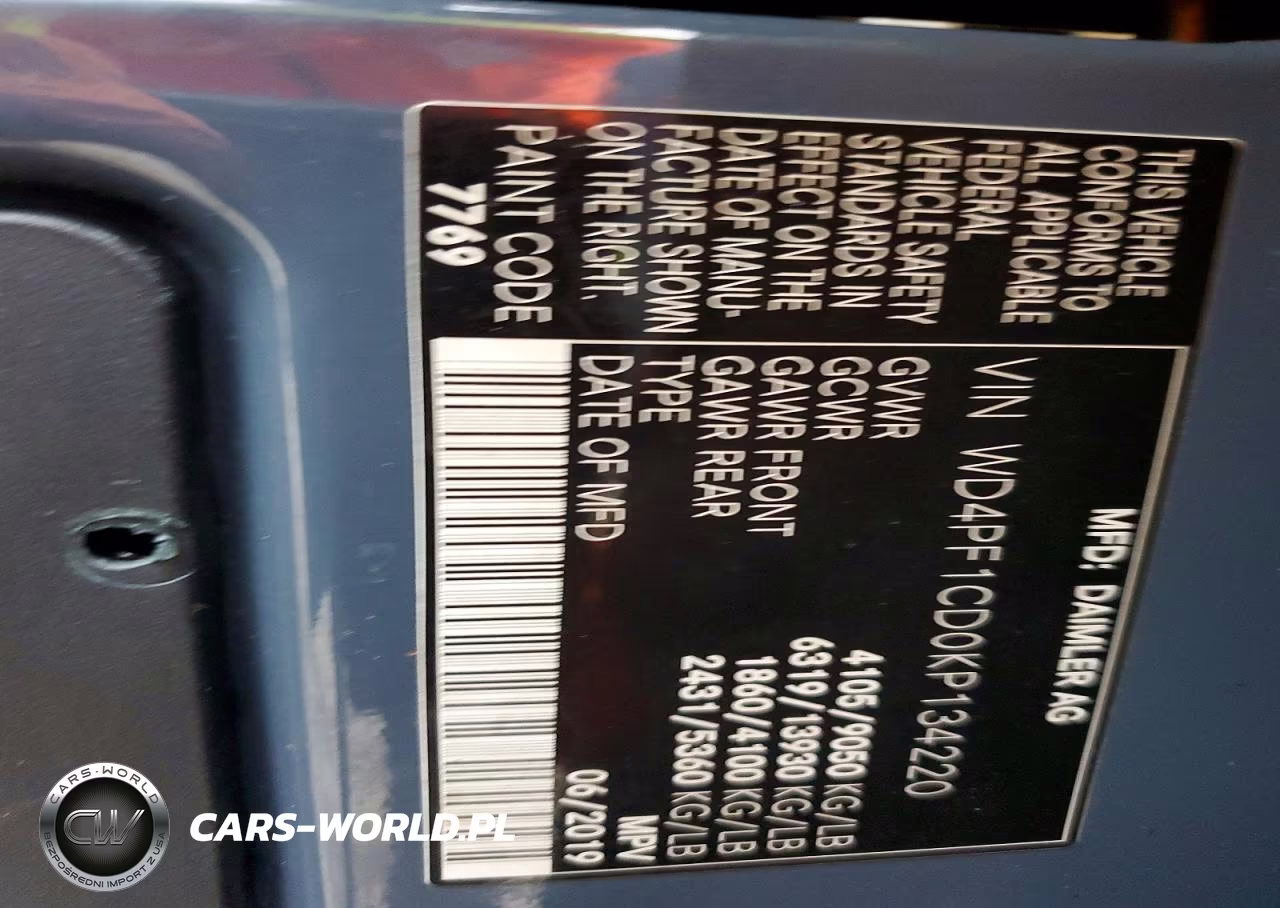 2019 Mercedes-Benz Sprinter 2500-3500 Delivery Van VIN:WD4PF1CD0KP134220 - 13
