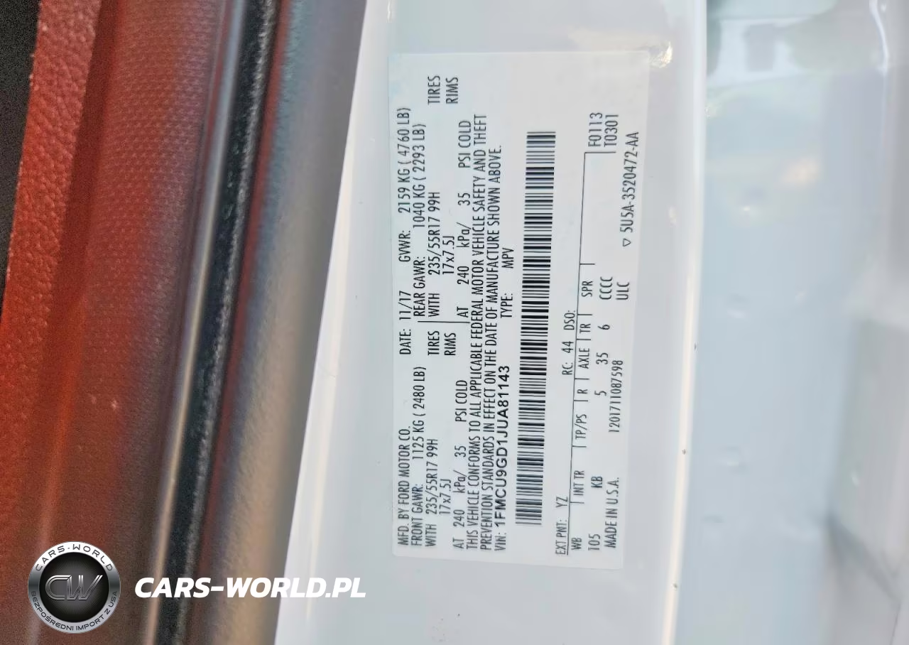 2018 Ford Escape Se VIN:1FMCU9GD1JUA81143 - 13