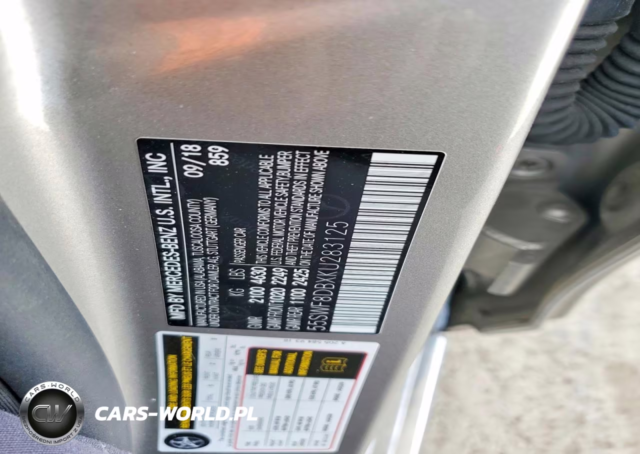 2019 Mercedes-Benz C 300 VIN:55SWF8DBXKU283125 - 12